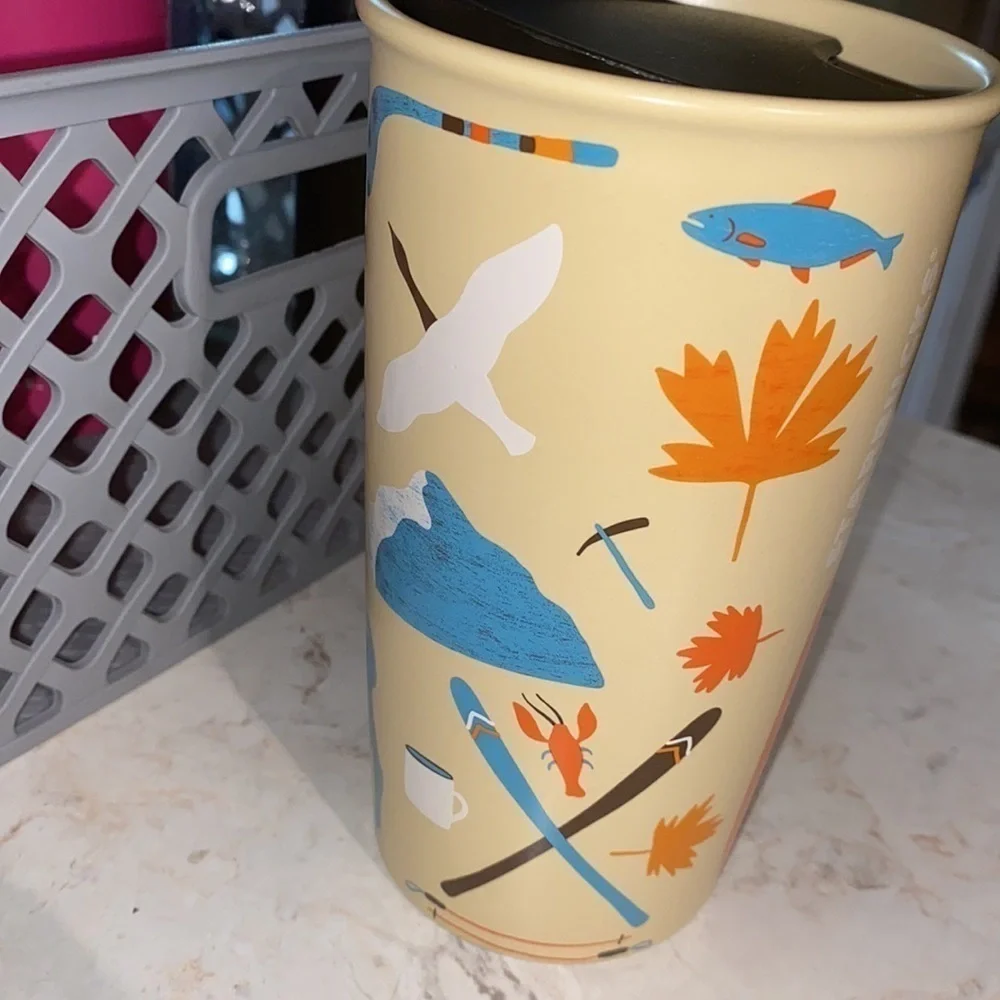 Starbucks Canada Wildlife 12oz Double Wall Insulated Tall Travel Tumbler & Lid - Picture 5 of 9